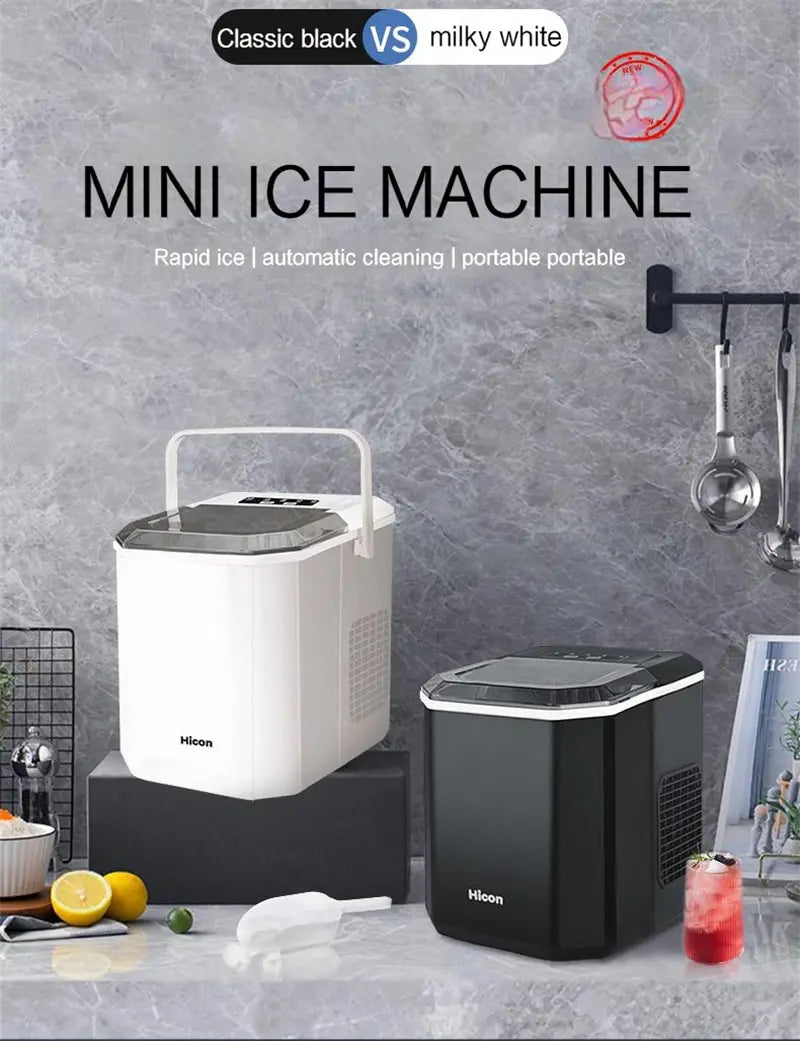 15KG Ice Machine Portable Electric Ice Maker Machine Mini Countertop Ice Cube Maker Appliance Home Commercial Ice Ball Maker