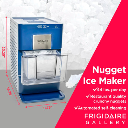 Gallery EFIC255 Countertop Crunchy Chewable Nugget Ice Maker 44lbs per Day Auto Self Cleaning 2.0 Gen Navy